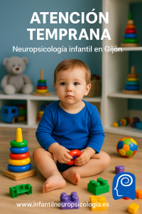 Epecialista en atención temprana evaluando desarrollo infantil en Gijón